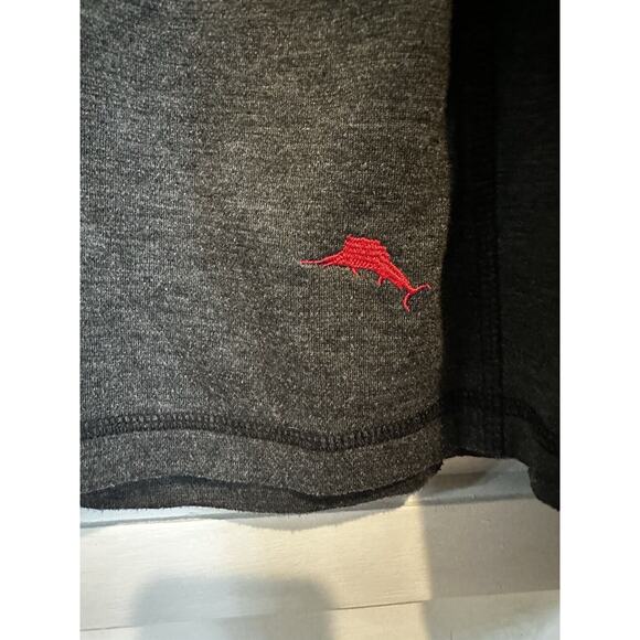 Tommy Bahama Light Sweater Men’s Size XXL Pullover Thermal Marlin Gray Shirt - Picture 4 of 10